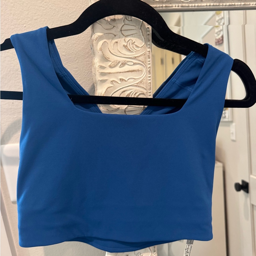 Free People Blue Crop Top